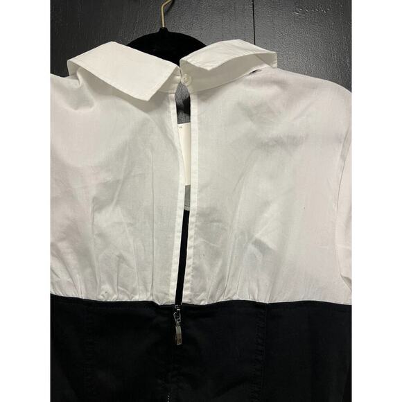 Cato Black & White Shirt Dress, | MSRP $65 - Picture 5 of 9